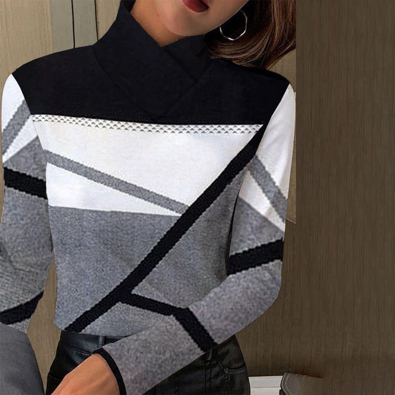 Damen-Langarmshirt mit schmalem Schnitt für Alltag – Sienna