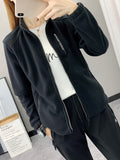 Damen-Fleecejacke mit Slim-Fit & Stehkragen – Aurora