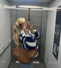 Gestreifter Oversize-Pullover für Damen – Lena