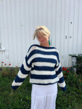 Gestreifter Oversize-Pullover für Damen – Lena