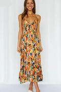 Buntes Sommerkleid Damen mit A-Linie Schnitt – Aryelle