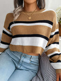 Gestreifter Kurzpullover - Emory