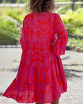 Boho Midi Kleid mit Muster für Damen – Elina