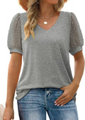 Top Damen Elegant Puffärmel Sommer Look – Anna