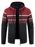 Stylischer Kapuzenpullover mit Karomuster für Herren – Joachim