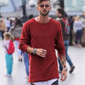 Langer Herrenpullover mit modernem Design – Max