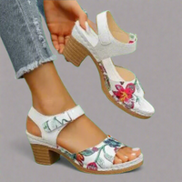 Elegante Damen Peep-Toe-Sandalen mit Blockabsatz – Marvella