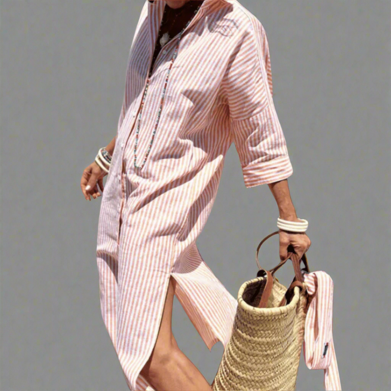 Elegantes Sommerkleid für Damen mit fließendem Stoff – Lara