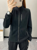 Damen-Fleecejacke mit Slim-Fit & Stehkragen – Aurora