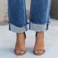 High-Waist Damen-Jeans mit entspannter Passform – Nadine
