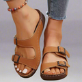 Sommer Wedge Sandalen Damen Bequem Elegant Schnalle – Velamira