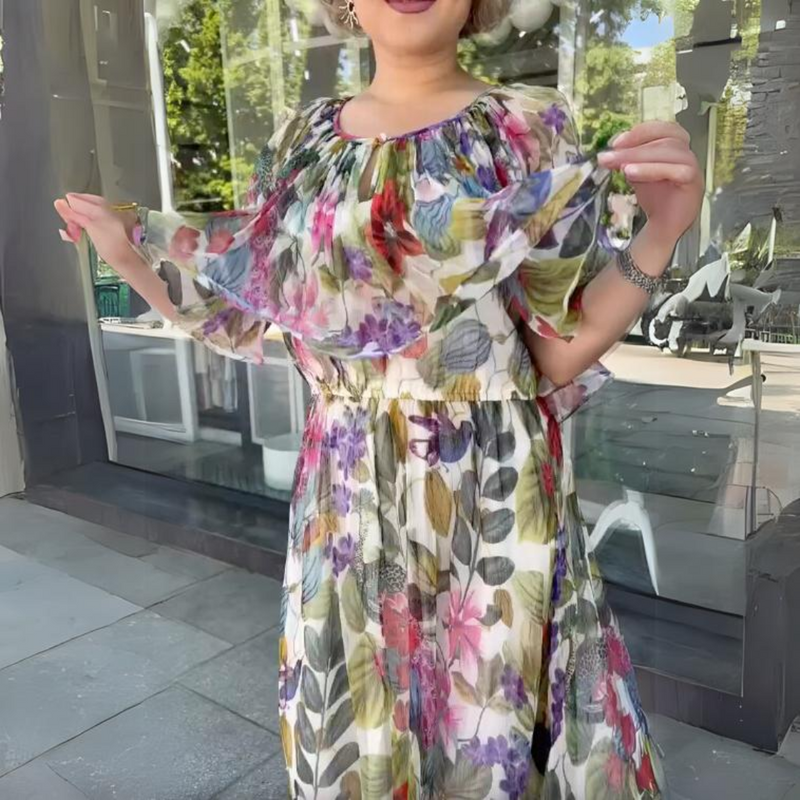 Florales Maxi Kleid für Alltag & Events – Selina