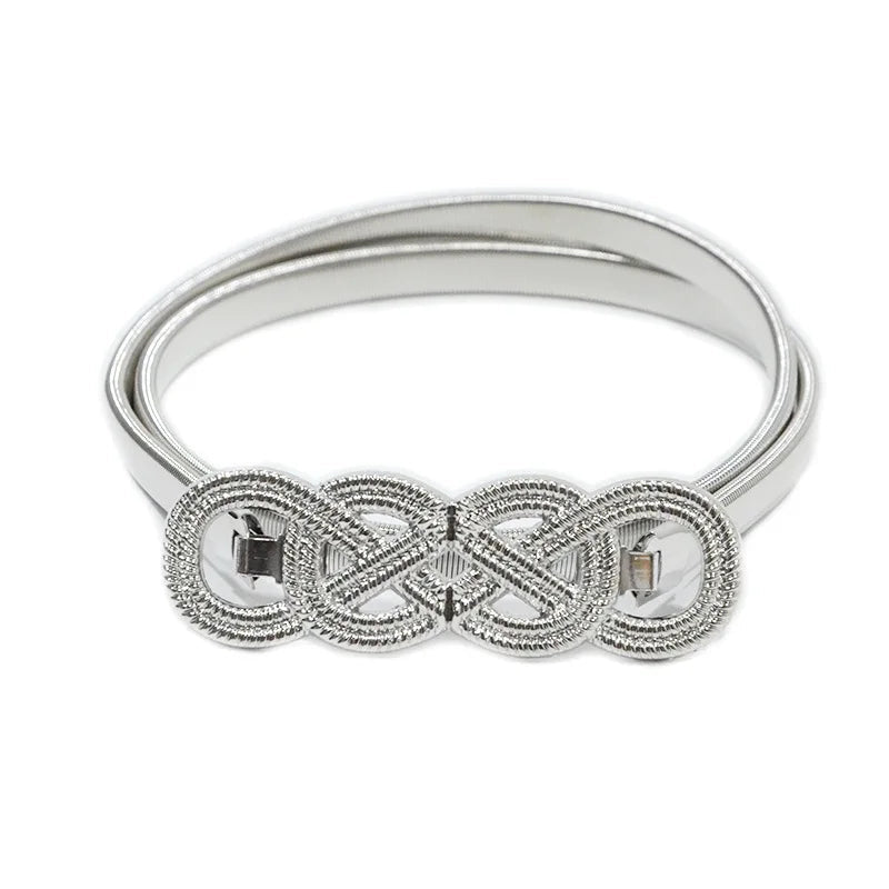 Metall Taillengürtel mit Doppel-Schnalle für Damen – Lisa