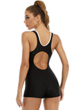 Sportlicher Badeanzug mit Patchwork-Design für Damen – Bettina