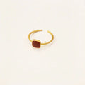 Vergoldeter Emaille-Ring aus Sterlingsilber – Marisa
