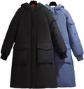 Warme Winterjacke in Übergröße mit Kapuze – Elina