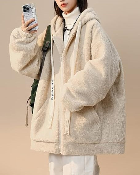 Flauschige Winterjacke mit Fleece – Noa