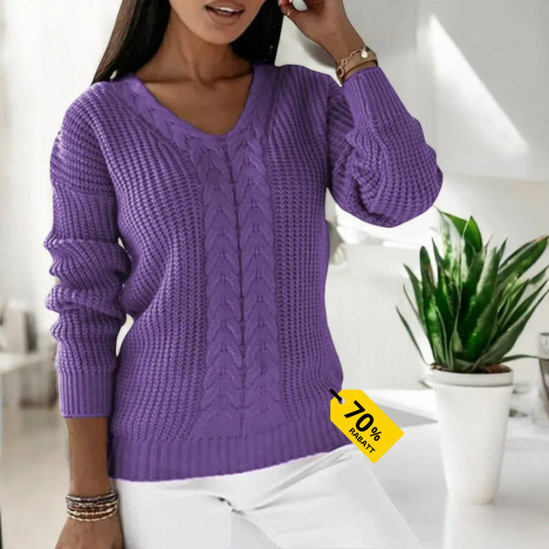 Damen Strickpullover Elegant Warm Figurbetont Winter – Mailine