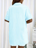 Damen Bluse mit Reverskragen elegant gewebt – Clara