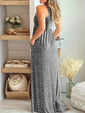 Leopardenprint Maxikleid mit hoher Taille – Soraya