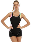 Sportlicher Badeanzug mit Patchwork-Design für Damen – Bettina
