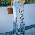 Flared Jeans mit 4 Knöpfen für Damen – Emilia