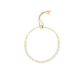 Gold Bettelarmband mit Zirkon für Damen – Sophia