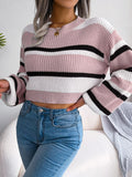 Gestreifter Kurzpullover - Emory