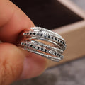 Silberne mehrreihige Ringe mit Zirkonia für Damen – Lena
