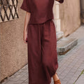 Einfarbiges Damen Shirt gewebt locker – Mira