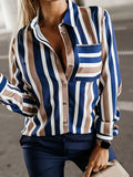 Gestreifte Bluse Damen Elegant Zeitlos – Emilia