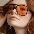 Große Retro Sonnenbrille mit UV-Schutz – Lena
