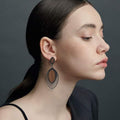 Holz Tropfen Ohrringe Boho Chic Schmuck – Lena