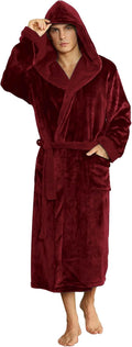 Ultrawarme Fleece Bademantel mit Kapuze für Winter – Bruno