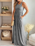 Leopardenprint Maxikleid mit hoher Taille – Soraya