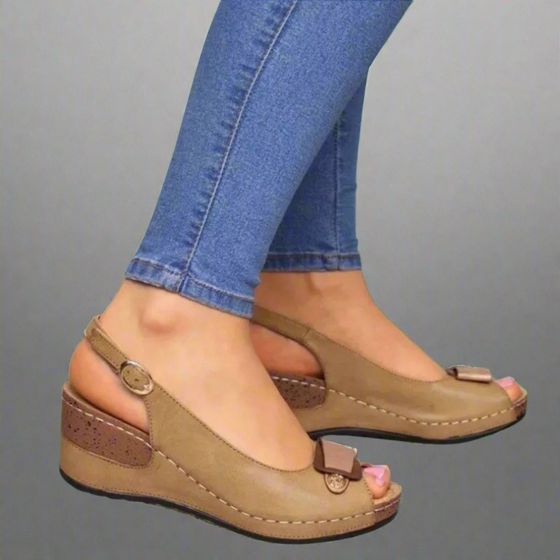Retro Damen Wedge-Sandalen für Sommer und Alltag – Celestina