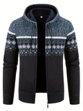 Stylischer Kapuzenpullover mit Karomuster für Herren – Joachim