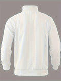 Herren Vintage Pullover Warm Stehkragen mit Reißverschluss - Anton