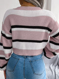 Gestreifter Kurzpullover - Emory