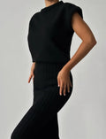 Elegantes ärmelloses Strickset für Damen – Marissa