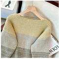 Übergrößen Patchwork Pullover für Damen – Annika