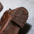 Herren Schnürstiefel Vintage Leder mit Reißverschluss – Elias