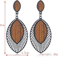 Holz Tropfen Ohrringe Boho Chic Schmuck – Lena