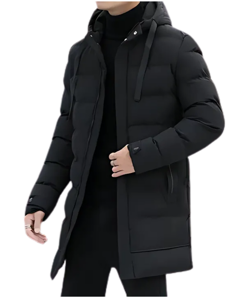 Langer Wintermantel Herren warm winddicht atmungsaktiv – Vincent