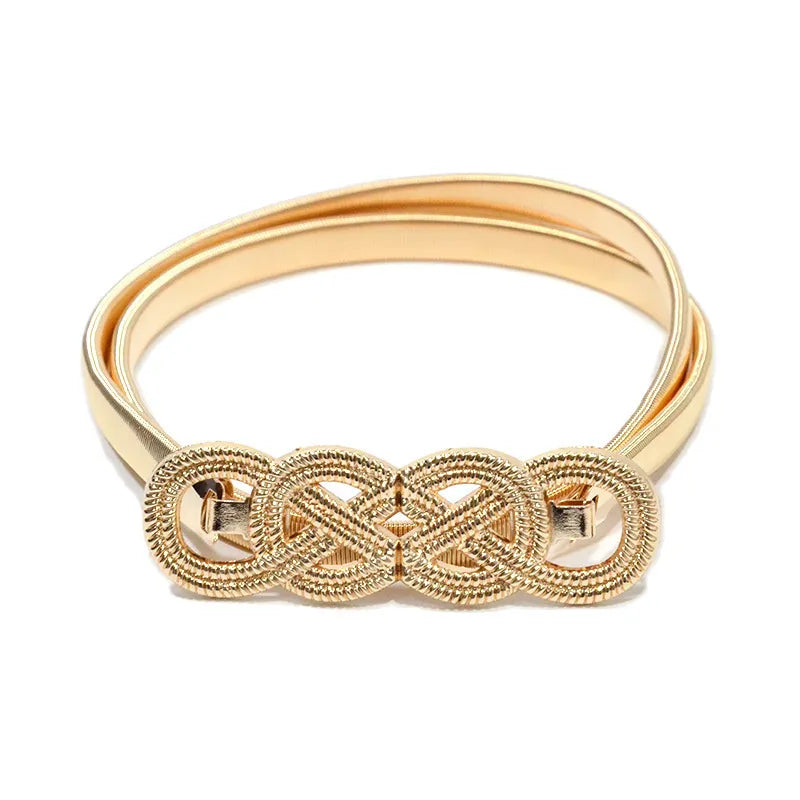 Metall Taillengürtel mit Doppel-Schnalle für Damen – Lisa