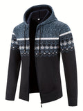 Stylischer Kapuzenpullover mit Karomuster für Herren – Joachim