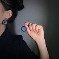 Silberne Böse-Auge-Ohrringe mit Zirkonia – Elara