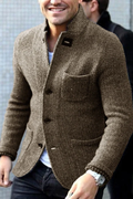 Retro Herren Strickweste mit Knopfleiste – Lukas