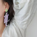Wisteria Quasten-Ohrringe mit Naturdesign – Seraphine