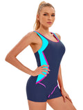Sportlicher Badeanzug mit Patchwork-Design für Damen – Bettina